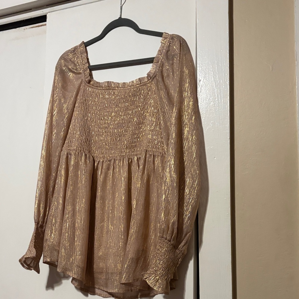 JODIFL Gold Blouse 👚